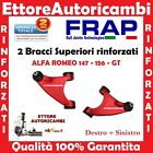 2 BRACCI OSCILLANTI SUPERIORI FRAP ALFA ROMEO 147-156 -GT - TRAPEZI RINFORZATI