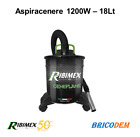 Bidone Aspiracenere elettrico Ribimex Ceneflame 1200W per stufe, camini e bbq