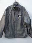 Vintage Oakland Raiders Reebok Jacket Medium Metallic Silver Oversize Retro Rare