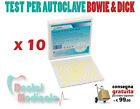 TEST PER AUTOCLAVE BOWIE & DICK X 10, STERILIZZAZIONE, MEDICO, DENTISTA