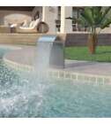 Fontana per Piscina in Acciaio Inossidabile 45x30x65 cm Argento