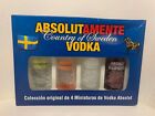 Absolut Vodka Amente Miniatur Set 4x50ml - old - full & sealed