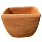 Vaso Fioriera in terracotta lavorata a mano resistente al gelo cm 12x8.5 H10