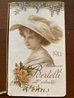 Calendario Tascabile Calendarietto barbiere profumeria 1911 Bertelli Venus