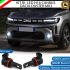 KIT LED H16 6000K BIANCO FENDINEBBIA PER DACIA DUSTER MK3 III ULTRA COMPATTE