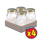 SET 4 BARATTOLI 500 CC QUATTRO STAGIONI BORMIOLI VASO PER CONSERVE CON TAPPI