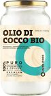 Olio di Cocco Biologico Extra Vergine CocoNativo –1000ml– Crudo e Spremuto a Fre