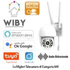 WIBY Telecamera Di Sorveglianza Wifi Da Esterno PTZ Domotica FHD 1080P 3M Pixel