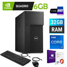 WORKSTATION DELL PRECISION 3620 I7-6700 RAM 32GB SSD 512GB NVIDIA QUADRO RTX3050