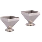 2 Pieces Pagoda Meat Mold Stainless Steel Pyramid Tower Mould