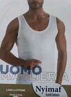 1 CANOTTA UOMO LANA COTONE 100% MADE IN ITALY  INTIMO VOGATORE SPALLA LARGA Dual