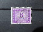 ITALIA 1956 SEGNATASSE FRANCOBOLLO USATO N. 112 LIRE 8 VAL. CAT. € 220 (AA)