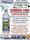 FORZA 100 BLUE MARINE DETERGENTE SGRASSANTE PULIZIA BARCA VETRORESINA LEGNO TEAK