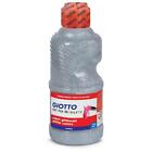 Tempera Giotto glitter paint argento flacone da 250ml