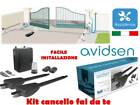 KIT AUTOMAZIONE CANCELLO BATTENTE 2 ANTE MOTORE APRICANCELLO ELETTRICO AVIDSEN