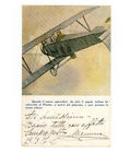 Franchigia Aviazione Biplano Aereo Guerra Posta Militare Prestito Cartolina 1917