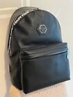 Philipp Plein Backpack Zaino Black Leather Hexagon