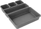 Cassettiera Organizer per Cassetti Componibile 8 Vani per Ufficio, Cucina, Bagno