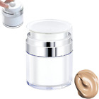 50ML Rotondi Airless Pump Crema Contenitori, Ricaricabile Dispenser Crema Vuoto