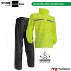 KIT TUTA ANTIPIOGGIA COMPLETA ACERBIS IMPERMEABILE MOTO SCOOTER GIALLO FLUO NERA