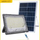 Faro Solare LED 600W Pannello e Sensore Crepuscolare Telecomando IP67 Da Esterno