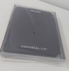 cover tablet universale 7/8" nera nuova con cerniera tasca funzione stand