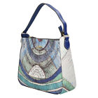 Borse donna a spalla Gattinoni Planetarium Hobo Acquamarine Blu Shopper Tracolla