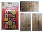 15 cubi cubetti in legno con numeri lettere figure addizioni sottrazioni calcoli