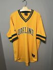 Vintage Oakland Athletics Jersey Size 2XL Yellow Majestic Cooperstown RARE #86