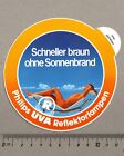 Aufkleber/Sticker Philips UVA Reflektorlampen Solarium Sonnenbank