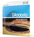 D Addario Set Corde Chitarra Acustica EZ910, Ez Great American, Bronzo, 11-52