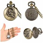 Steampunk Small Size Pocket Watch Mini Quartz Analog Watches with Necklace Chain