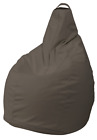 FODERA POLTRONA SACCO POUF POUFF PUFF BEANBAGS  IN ECOPELLE TORTORA