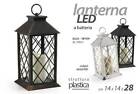 LANTERNA LED Lumino Cero LUCE CASA GIARDINO A BATTERIA PLASTICA ASSORTITI 28 cm