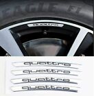 4 Logo adesivi Per AUDI Quattro A1 A2 A3 A4 A5 A6 TT RS4 Q5 Q7 Cerchi in Lega