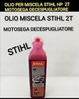 OLIO MISCELA STIHL 2T MOTOSEGA DECESPUGLIATORE ottime proprietà lubrificazione