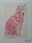 Andy Warhol Signed - Cat Sam - Certificate Leo Castelli