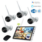 KIT NVR 8CH WiFi SMART registratore videosorveglianza 4 telecamere IP CAM alexa