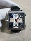 Heuer Monaco Calibre 11 Automatic 39mm S. Steel Square Wrist Watch CAW211D-0