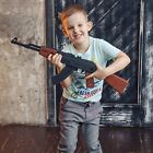 AK-47 Gewehr Kalaschnikow Holz Gummiband Kinder Spielzeug Zielscheibe Softair