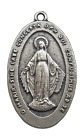 Medaglietta Madonna Miracolosa mm.18x30 Metallo Argentato Medaglia Originale