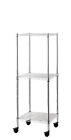 SCAFFALE MANHATTAN 3 PIANI H.90CM CON RUOTE