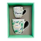 Mommy and Me Set Of 2 Mugs Blessed Mama Little Blessing Gift Box New Mom Baby