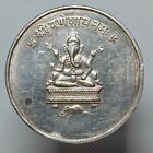 Medaglia Portafortuna(?) Fine 1800 Inizi 1900 Ganesha, India, Argento