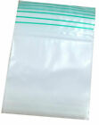 100 Small Clear Bags Pouches Baggies Baggy Grip Self Seal Resealable Zip Lock UK