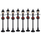 GAS LANTERN STREET LAMP Set da  8 Soggetto Illuminato Lemax Cod 64500