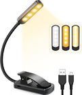 Luce Da Lettura, USB Ricaricabile Lampada Da Lettura , 9 Leds 3 Modalità Con Cli