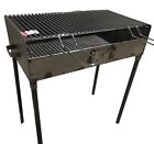 BARBECUE IN FERRO TIPO PESANTE ARTIGIANALE CON GRIGLIA REGISTRABILE 70X38X80H