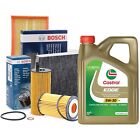 Kit tagliando olio CASTROL EDGE 5W30 4LT 4 FILTRI BOSCH AUDI A3 2.0 TDI BKD