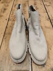 QVC Rieker Chunky Ankle Boot Cream UK Size 8 EU 42 RRP £65